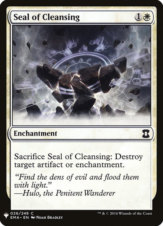 Seal of Cleansing - carta Magic The Gathering