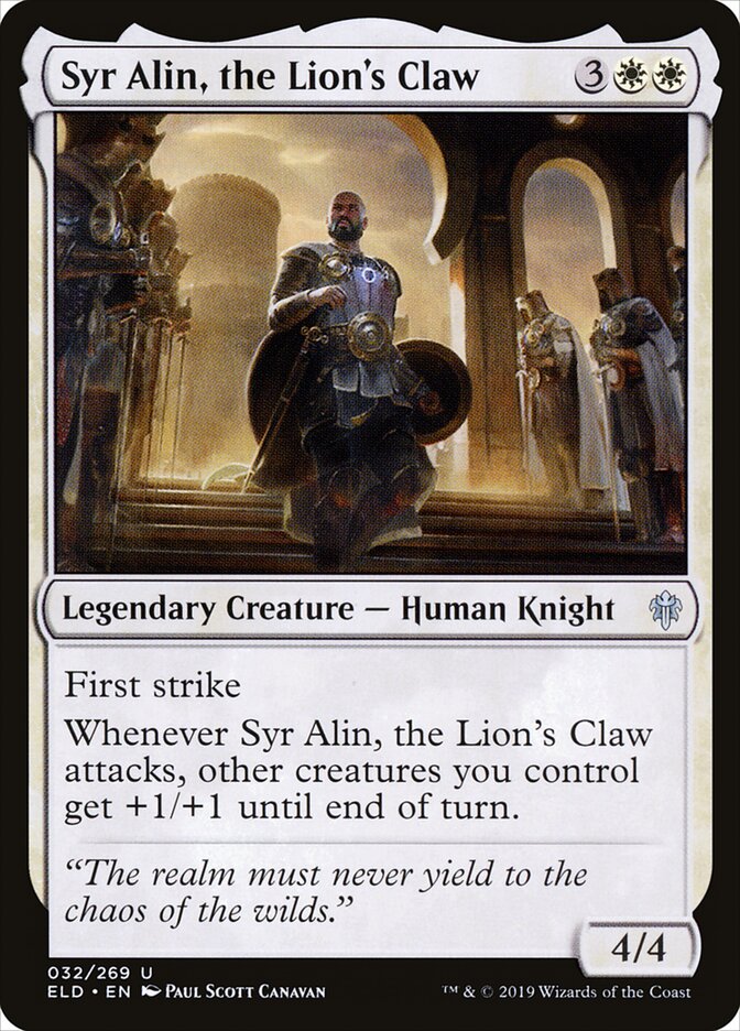 Syr Alin, the Lion's Claw - carta Magic The Gathering