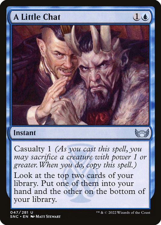 A Little Chat - carta Magic The Gathering