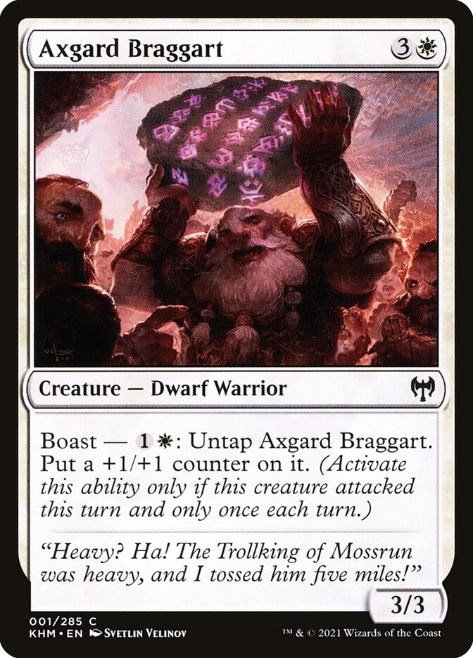 Axgard Braggart - carta Magic The Gathering