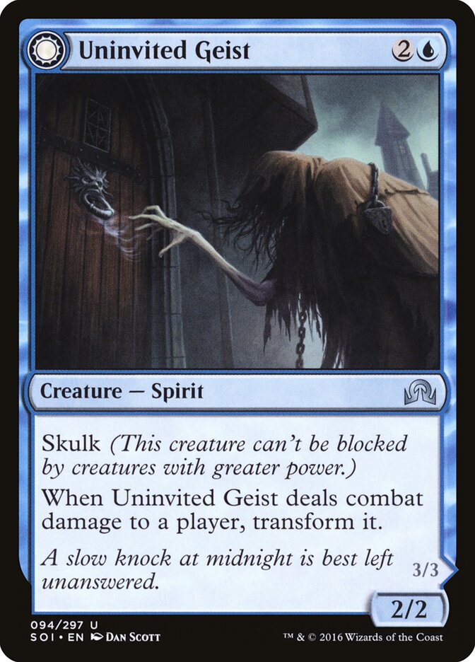 Uninvited Geist - carta Magic The Gathering