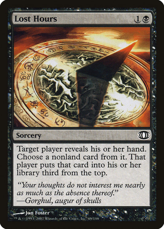 Lost Hours - carta Magic The Gathering