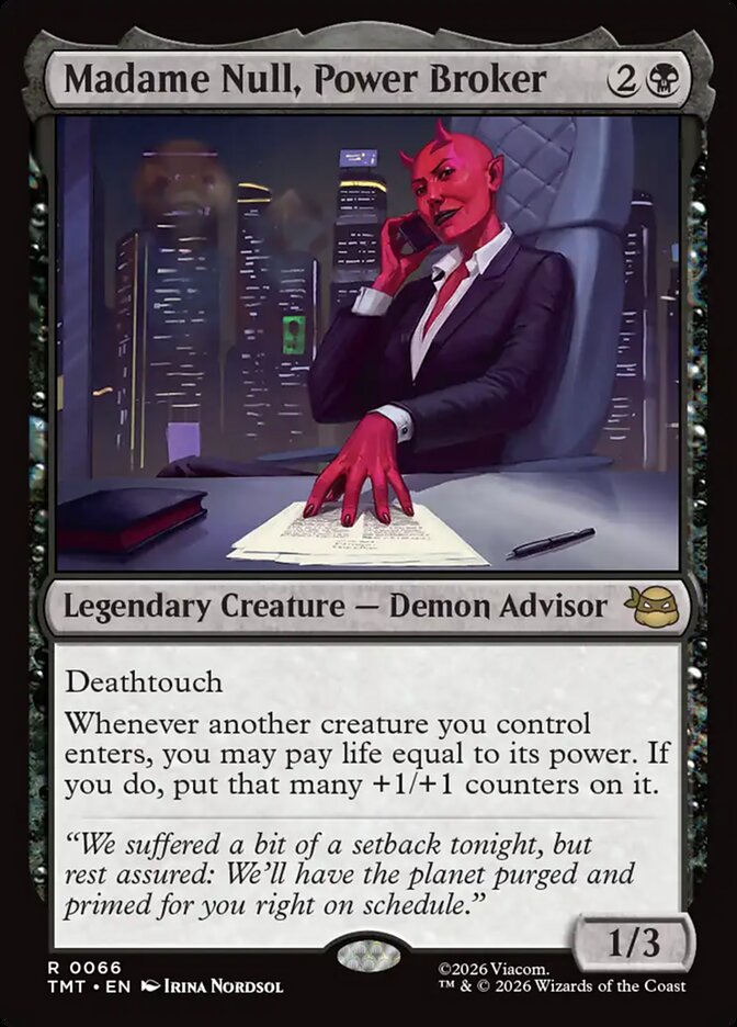 Madame Null, Power Broker - carta Magic The Gathering