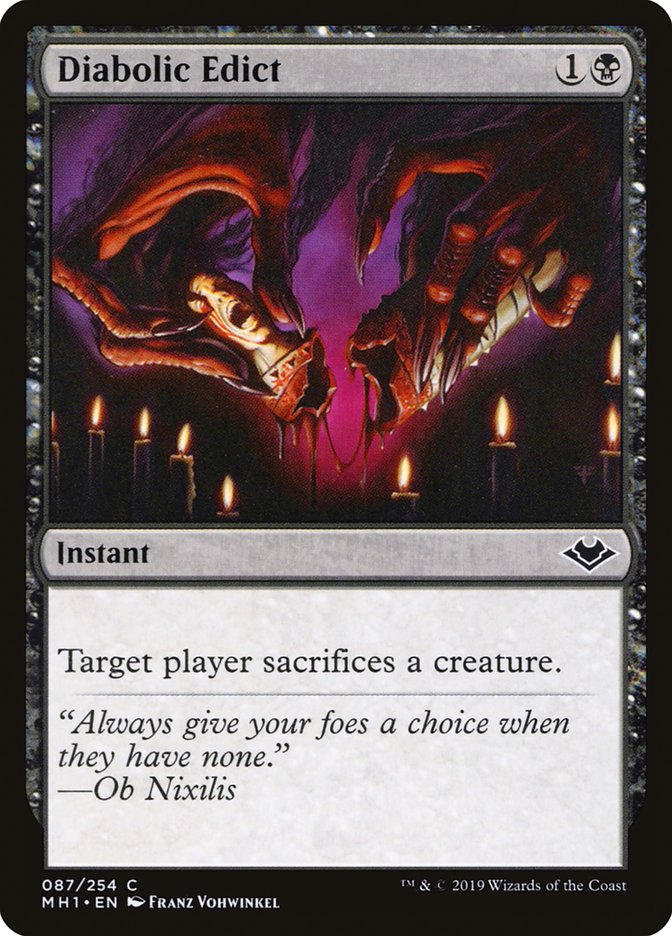 Diabolic Edict - carta Magic The Gathering