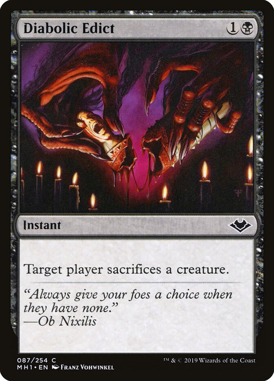 Diabolic Edict - carta Magic The Gathering