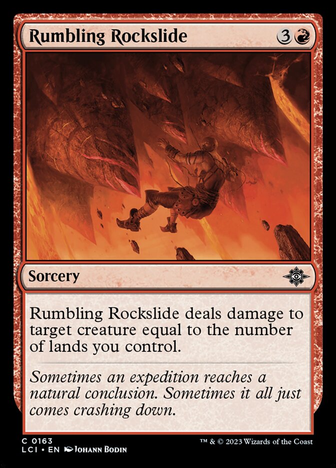 Rumbling Rockslide - carta Magic The Gathering