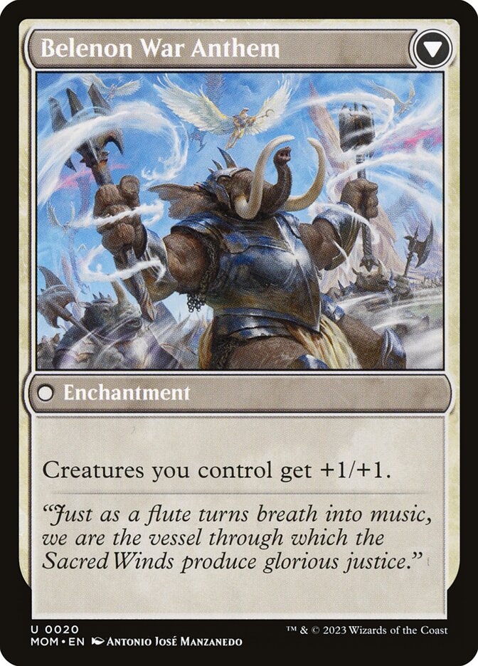 Belenon War Anthem - carta Magic The Gathering