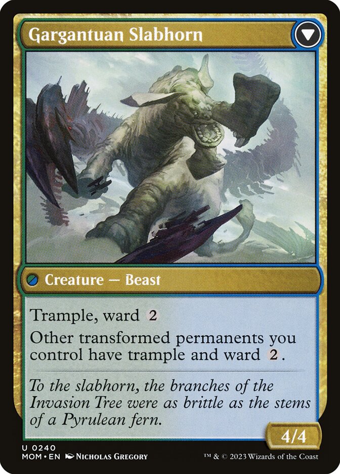 Gargantuan Slabhorn - carta Magic The Gathering