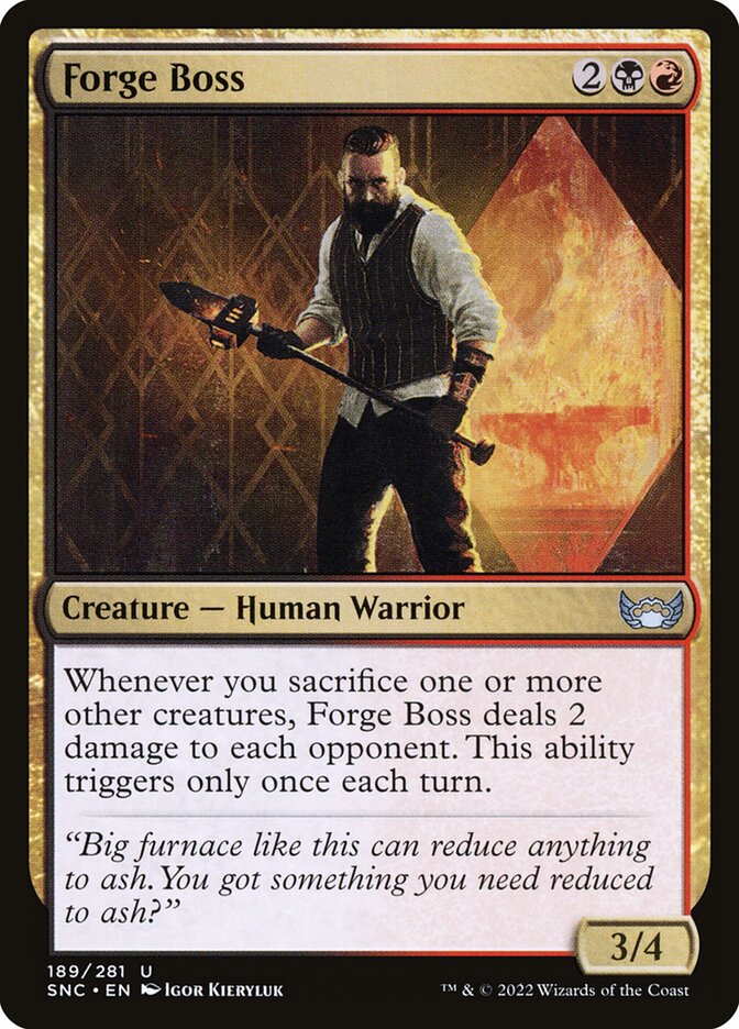 Forge Boss - carta Magic The Gathering