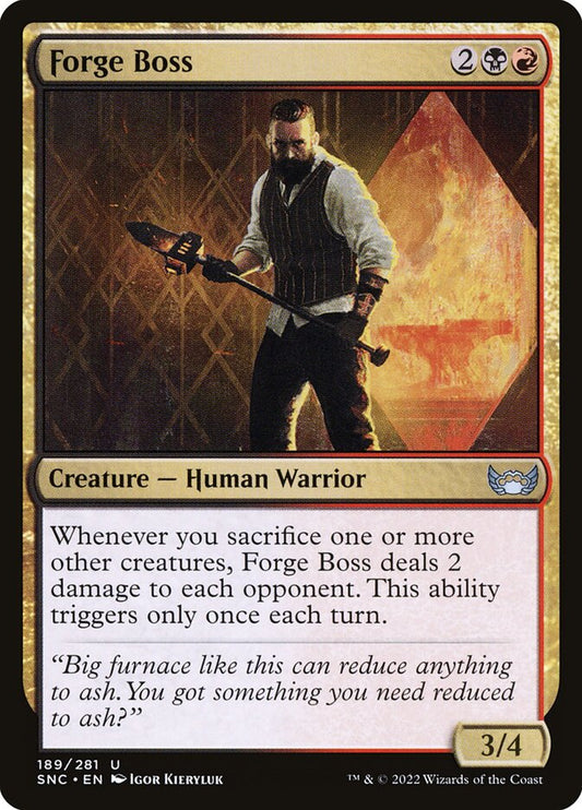 Forge Boss - carta Magic The Gathering
