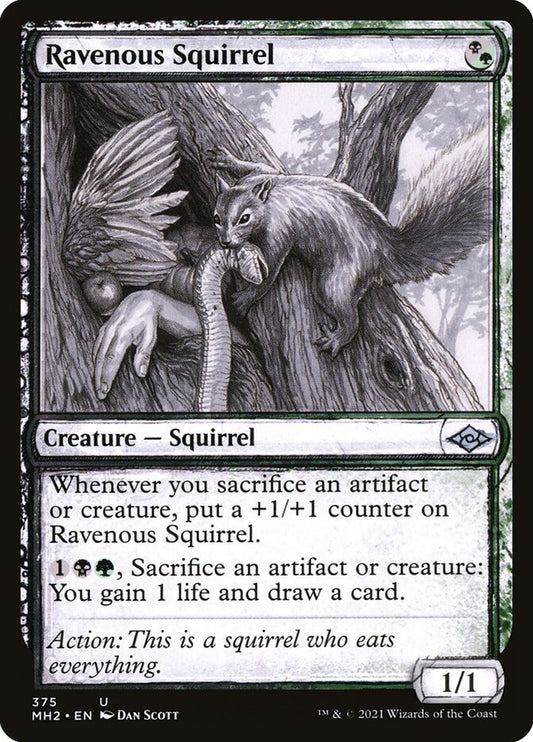 Ravenous Squirrel - carta Magic The Gathering