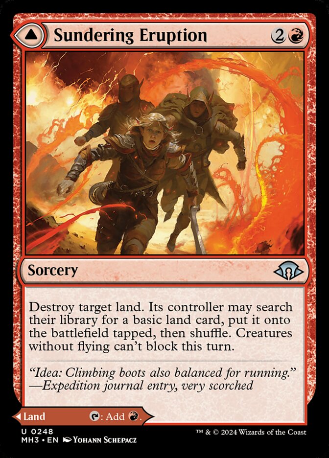Sundering Eruption - carta Magic The Gathering