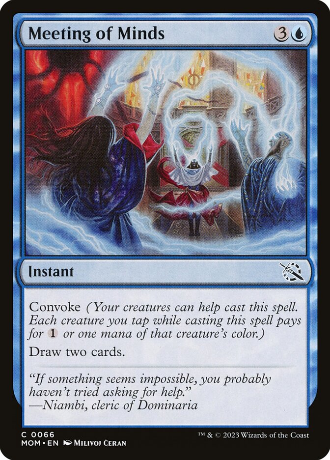 Meeting of Minds - carta Magic The Gathering