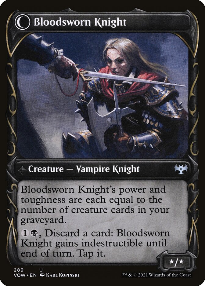 Bloodsworn Knight - carta Magic The Gathering