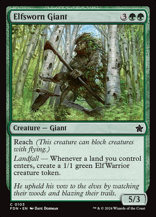 Elfsworn Giant - FDN-103-F-STD
