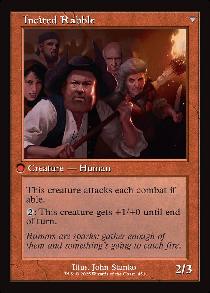 Incited Rabble - carta Magic The Gathering