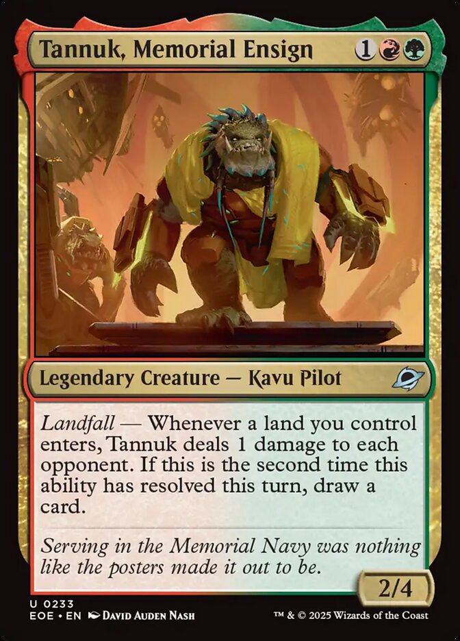 Tannuk, Memorial Ensign - carta Magic The Gathering
