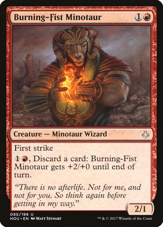 Burning-Fist Minotaur - HOU-085-NF-STD