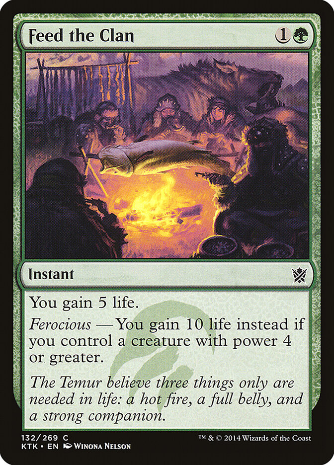 Feed the Clan - carta Magic The Gathering