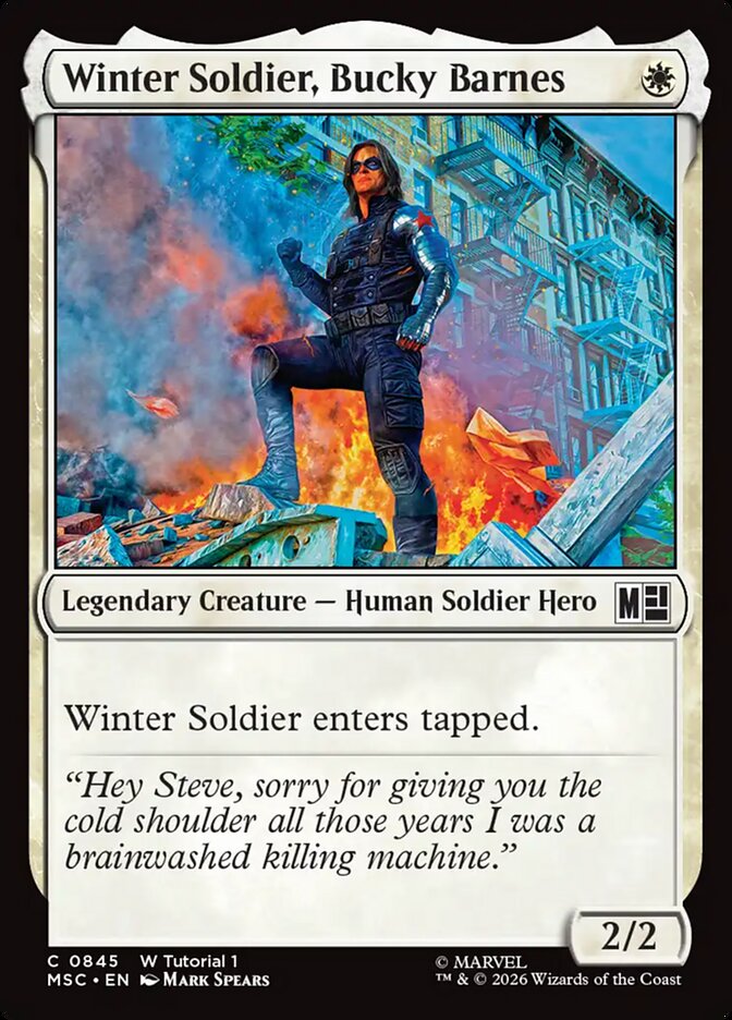 Winter Soldier, Bucky Barnes - carta Magic The Gathering