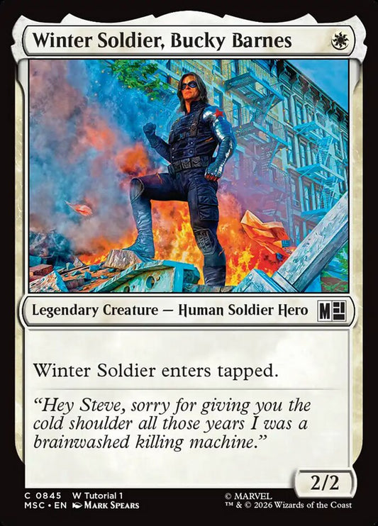 Winter Soldier, Bucky Barnes - carta Magic The Gathering