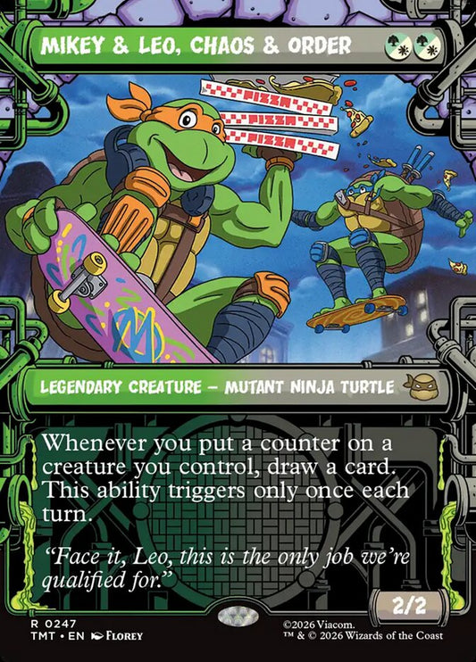 Mikey & Leo, Chaos & Order - TMT-247-F-INV-LDG-SC-UNI