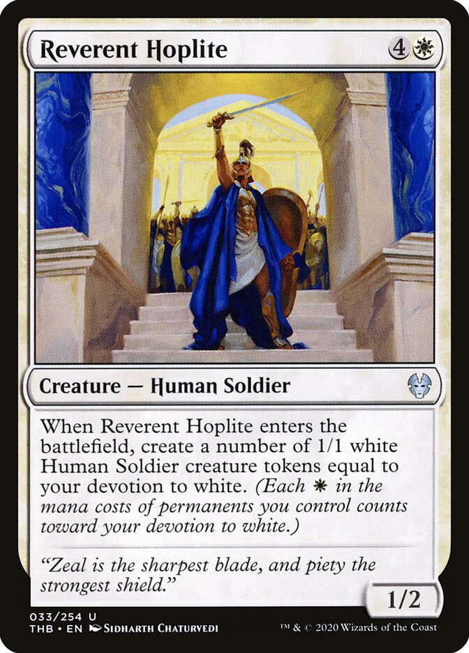 Reverent Hoplite - carta Magic The Gathering