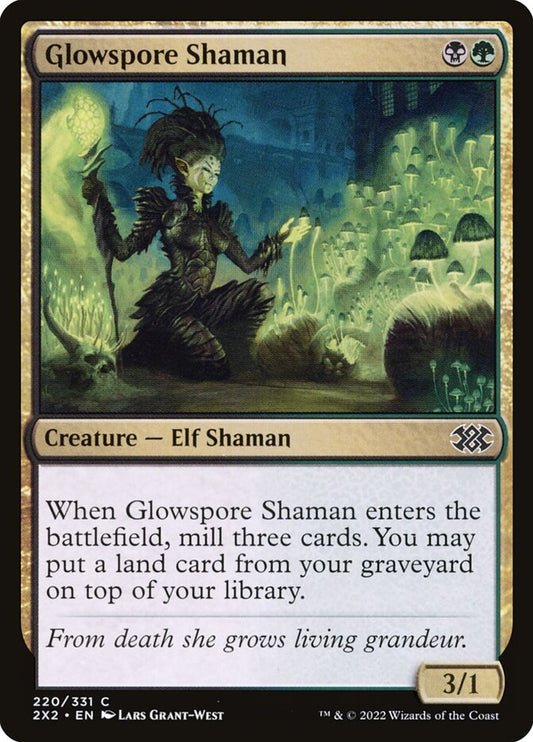 Glowspore Shaman - carta Magic The Gathering