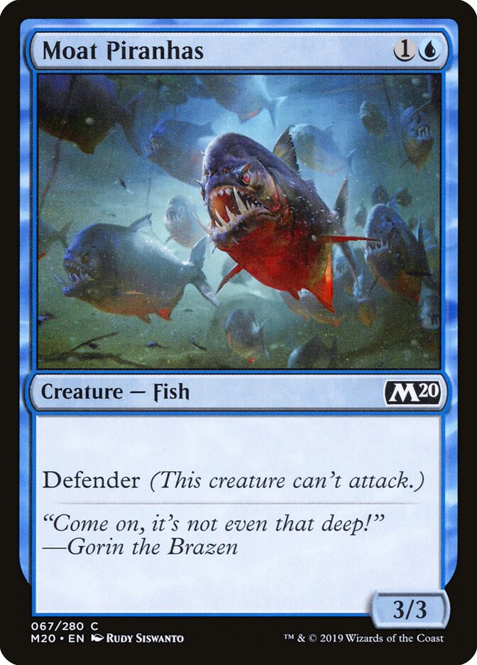 Moat Piranhas - carta Magic The Gathering