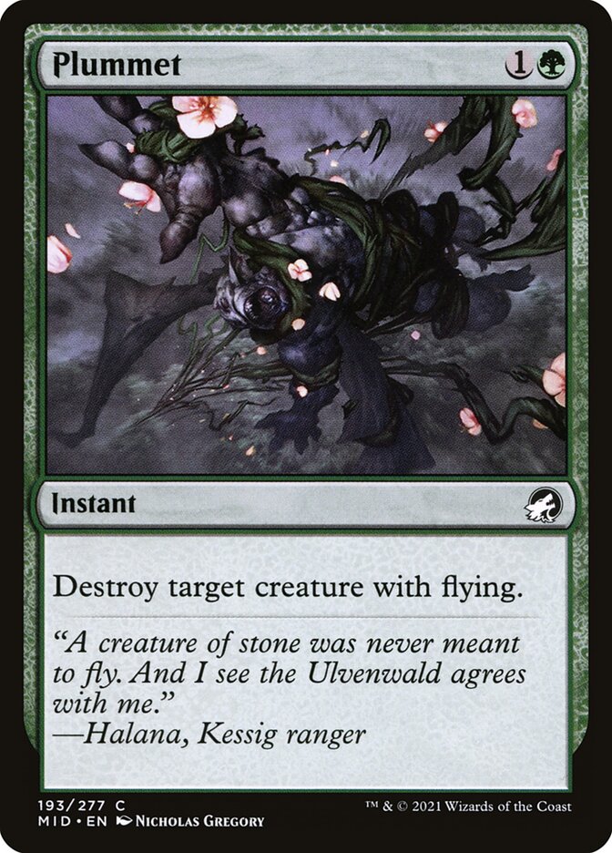 Plummet - carta Magic The Gathering