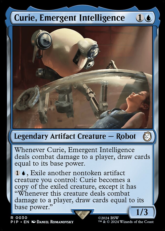 Curie, Emergent Intelligence - carta Magic The Gathering