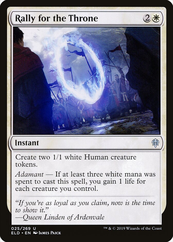 Rally for the Throne - carta Magic The Gathering