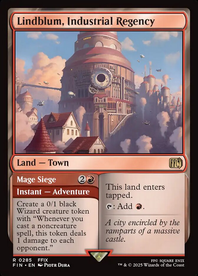 Lindblum, Industrial Regency // Mage Siege - carta Magic The Gathering