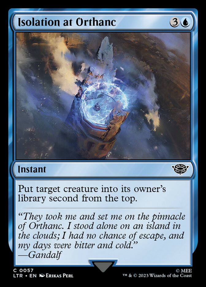 Isolation at Orthanc - carta Magic The Gathering
