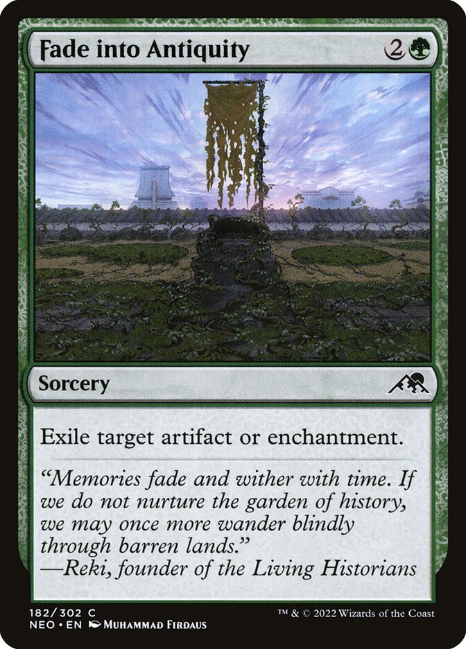 Fade into Antiquity - carta Magic The Gathering
