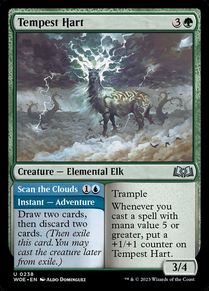 Tempest Hart // Scan the Clouds - carta Magic The Gathering