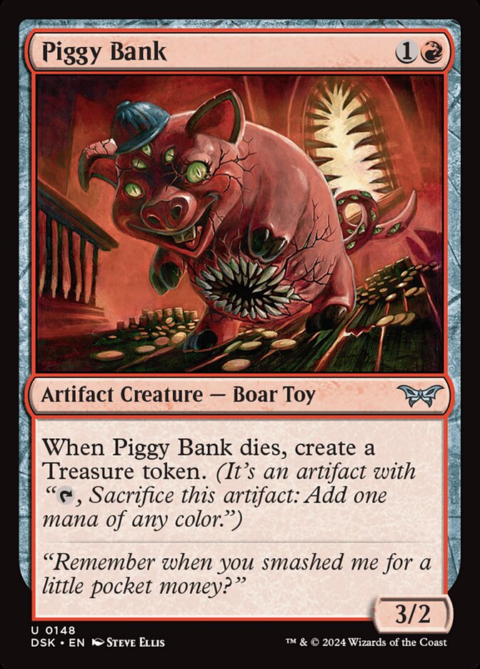 Piggy Bank - carta Magic The Gathering