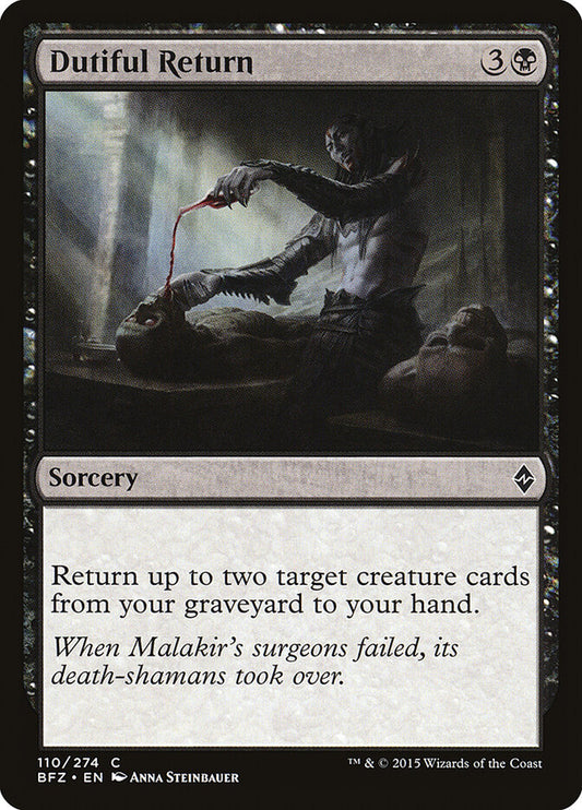 Dutiful Return - carta Magic The Gathering