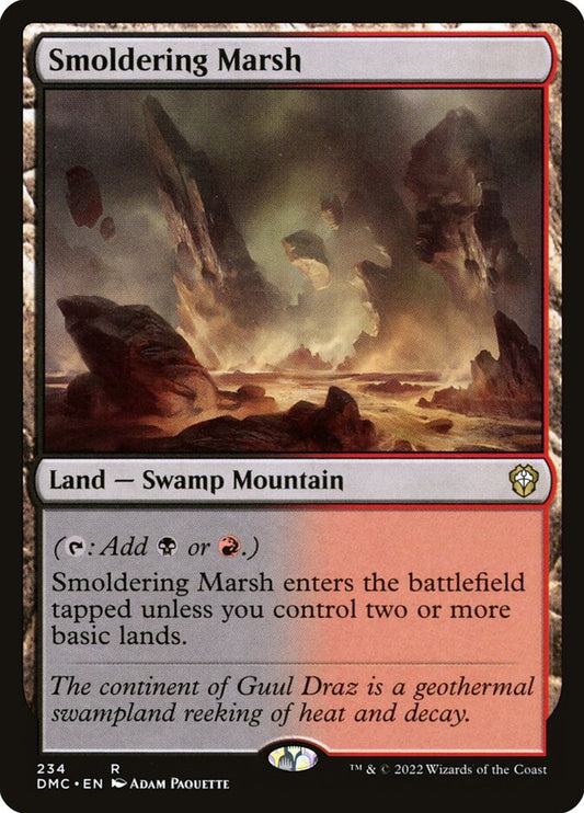 Smoldering Marsh - carta Magic The Gathering
