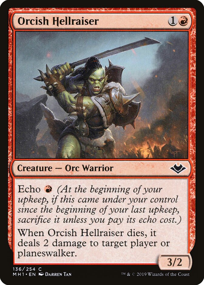 Orcish Hellraiser - carta Magic The Gathering