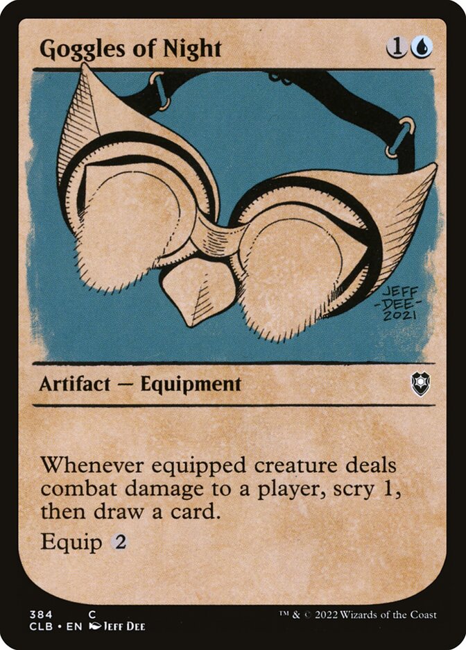 Goggles of Night - carta Magic The Gathering