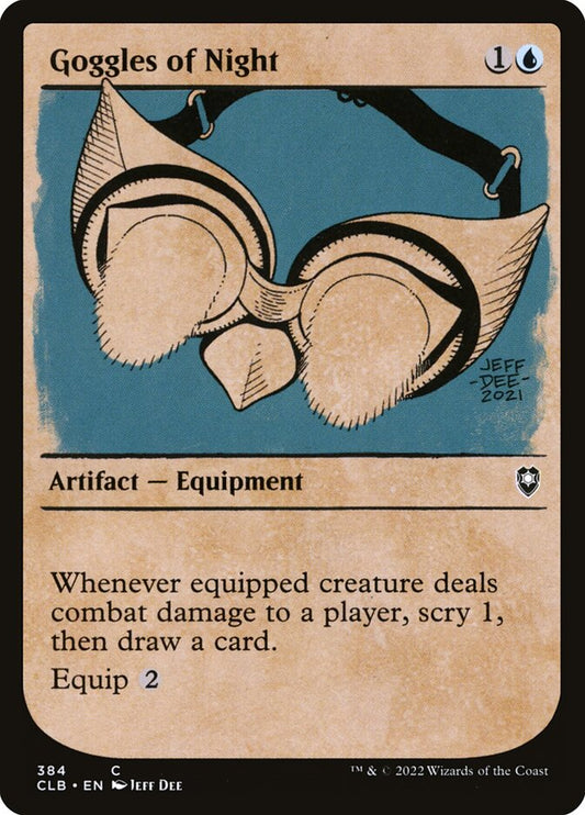 Goggles of Night - carta Magic The Gathering