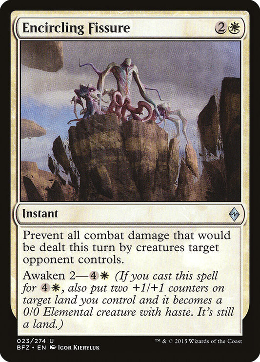 Encircling Fissure - carta Magic The Gathering