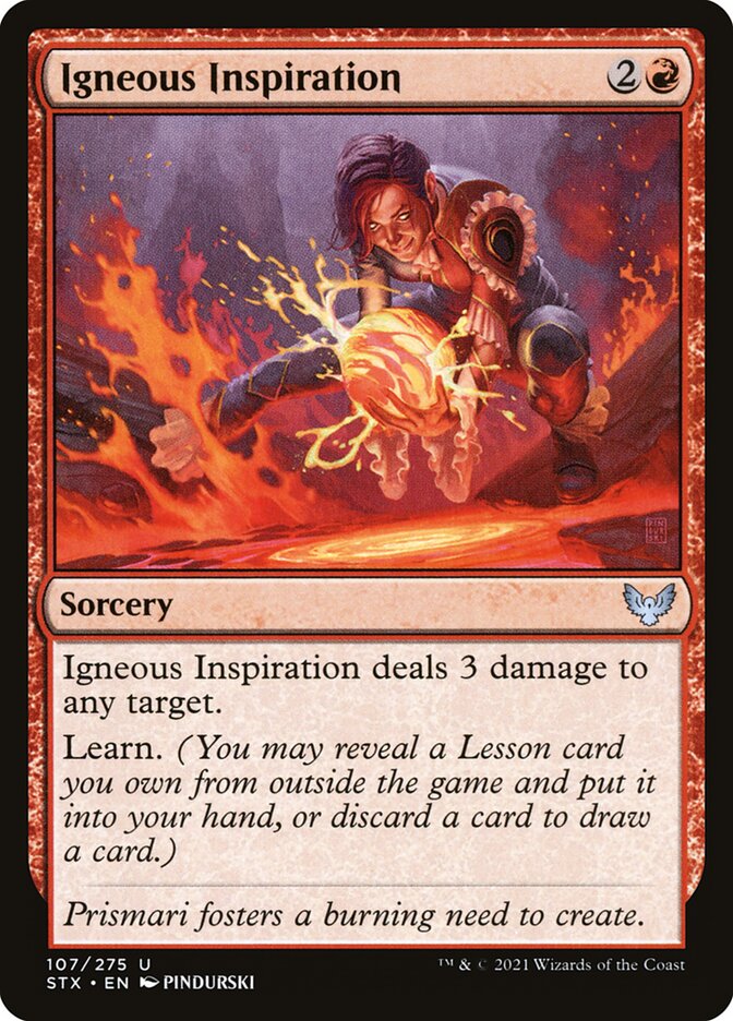 Igneous Inspiration - carta Magic The Gathering