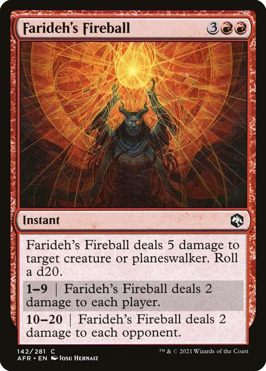 Farideh's Fireball - carta Magic The Gathering