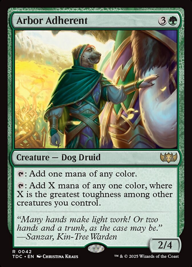 Arbor Adherent - carta Magic The Gathering