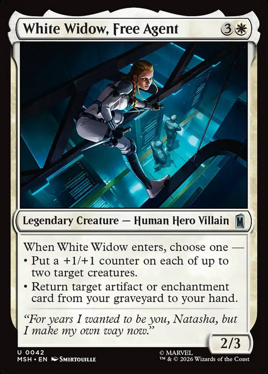 White Widow, Free Agent - carta Magic The Gathering