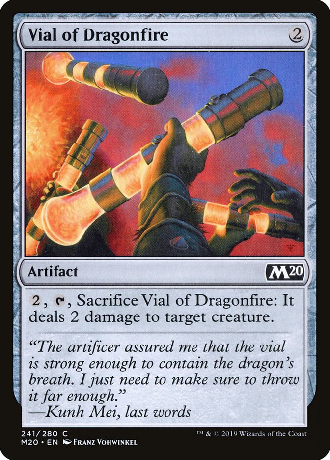 Vial of Dragonfire - carta Magic The Gathering