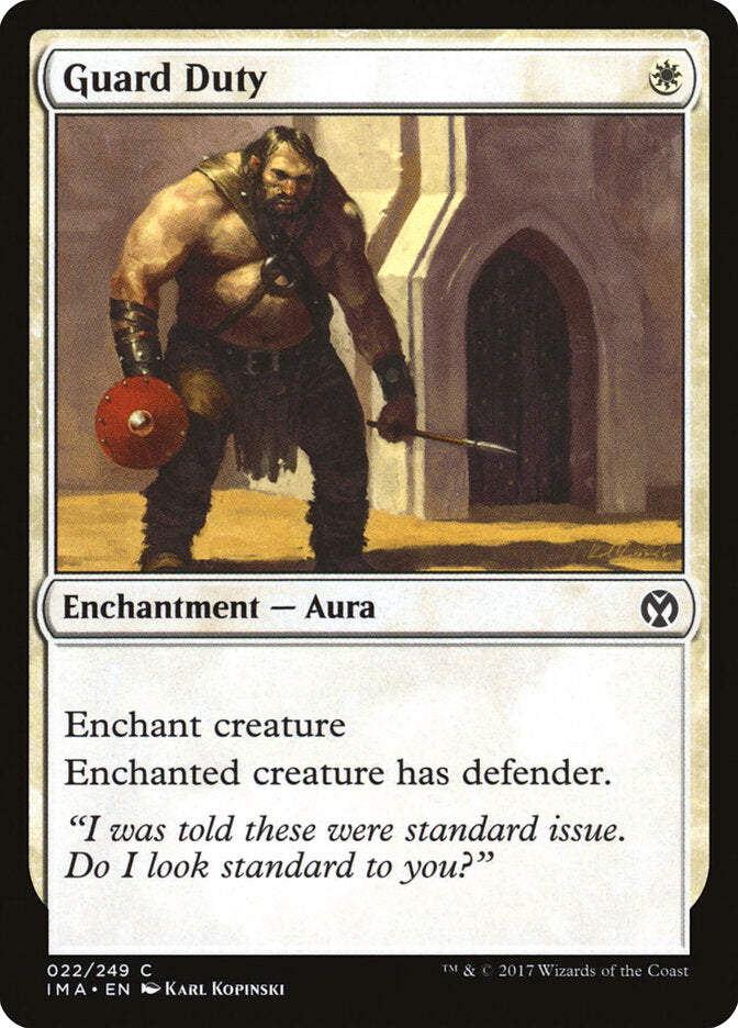 Guard Duty - carta Magic The Gathering