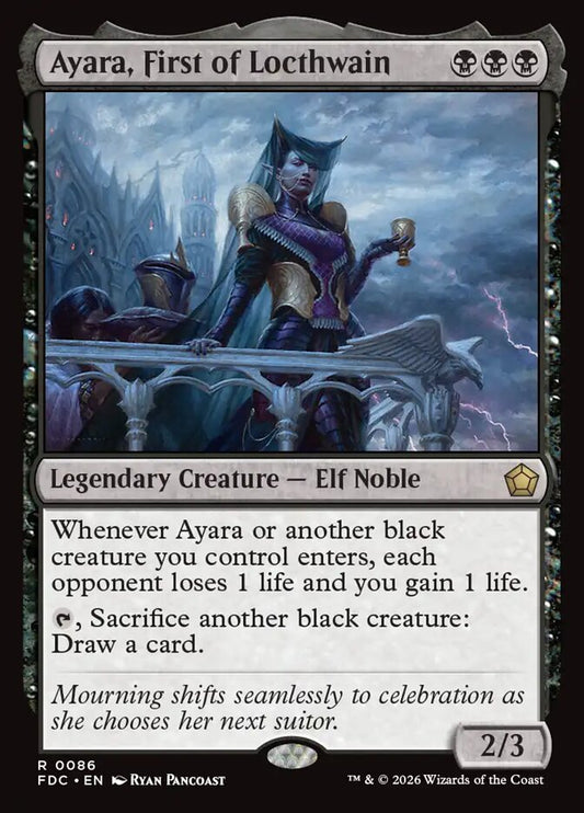 Ayara, First of Locthwain - carta Magic The Gathering